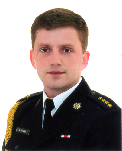 Naczelnik Wydziału KP PSP w Brzozowie st. kpt. mgr inż. Maciej Białas.