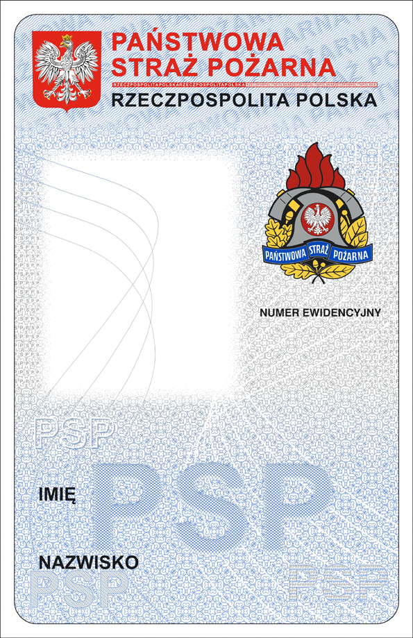 Rys. 1. Legitymacja służbowa PSP awers.