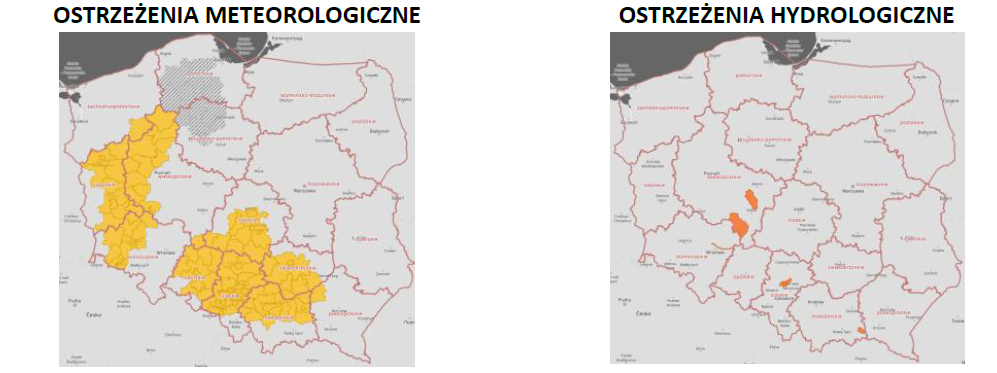 Mapa ostrzeżeń