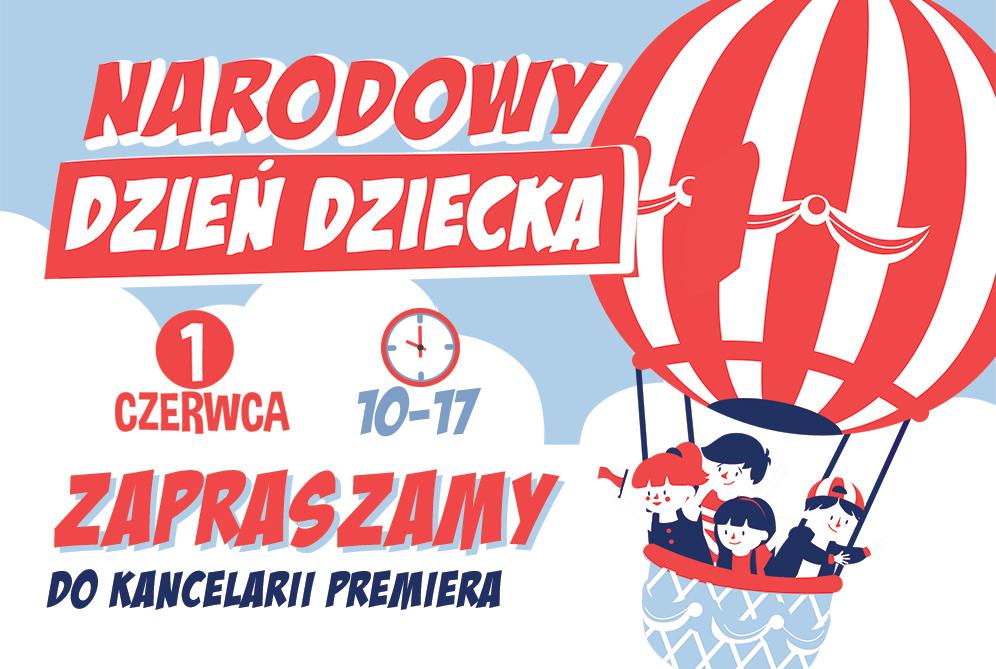 Plakat informujący o dniu dziecka.