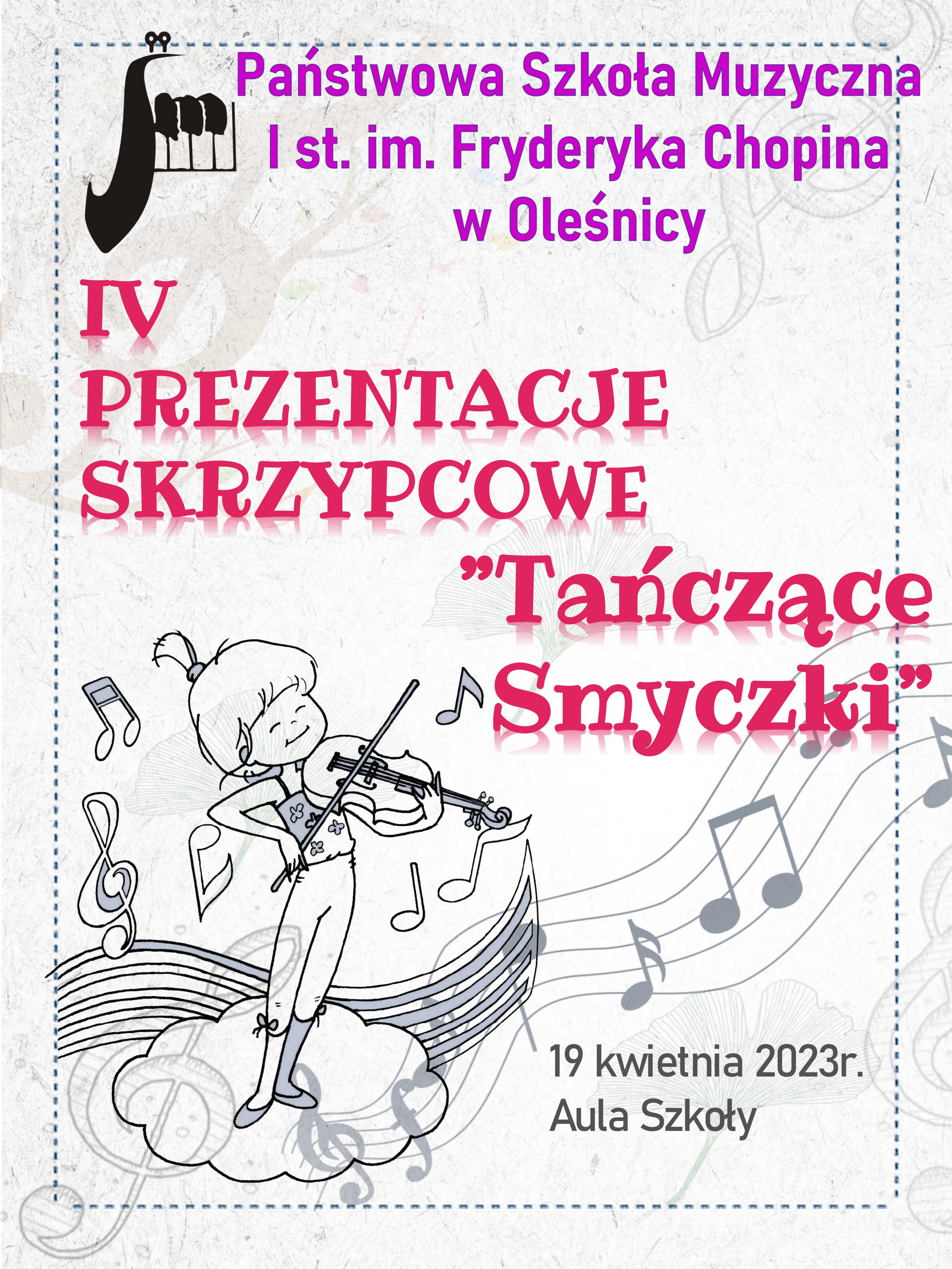 Prezentacje skrzypcowe "Tańczące smyczki" 19.04.2023 r. 
