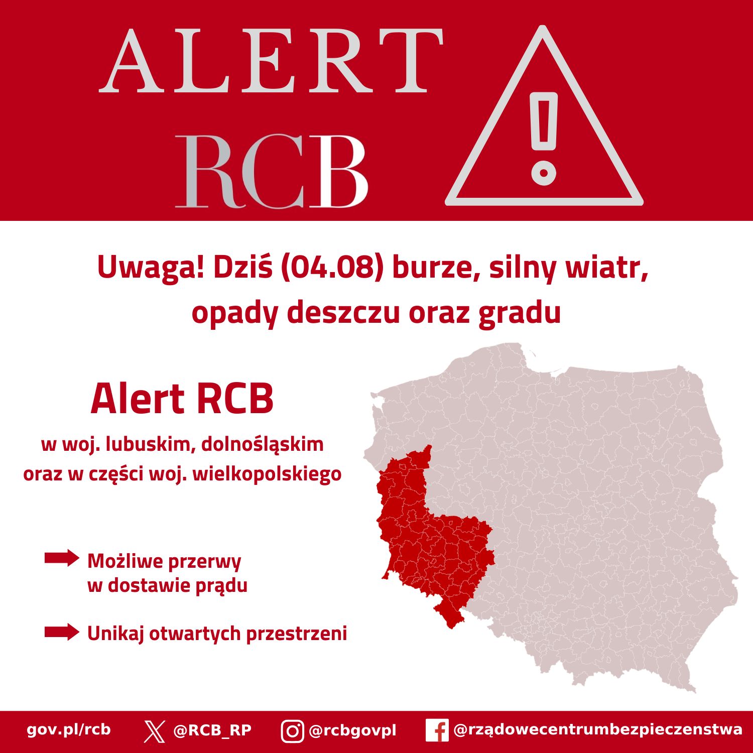 Alert RCB z 4 sierpnia