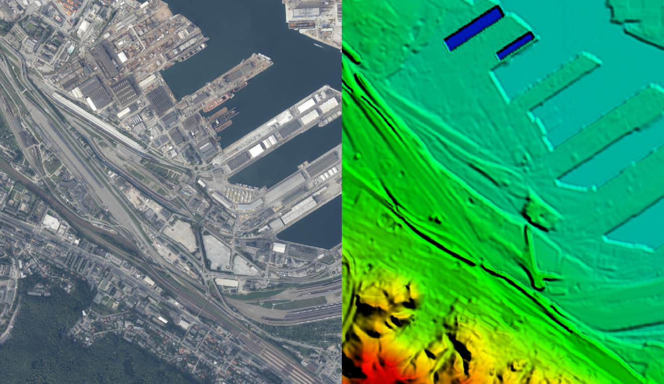 Ilustracja przedstawia dane fotogrametryczne wykonane na zlecenie ARiMR.