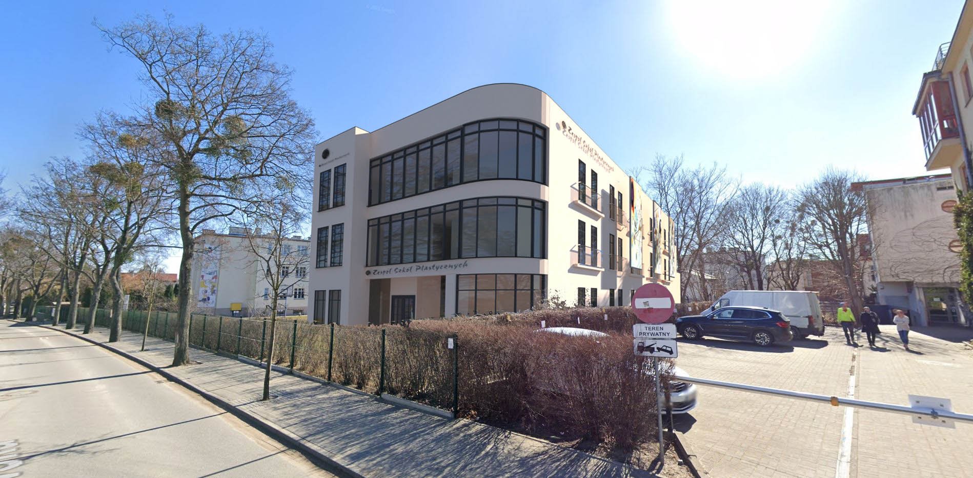 Wizualizacja projektu internatu dla PLSP im. M. Abakanowicz w Gdyni