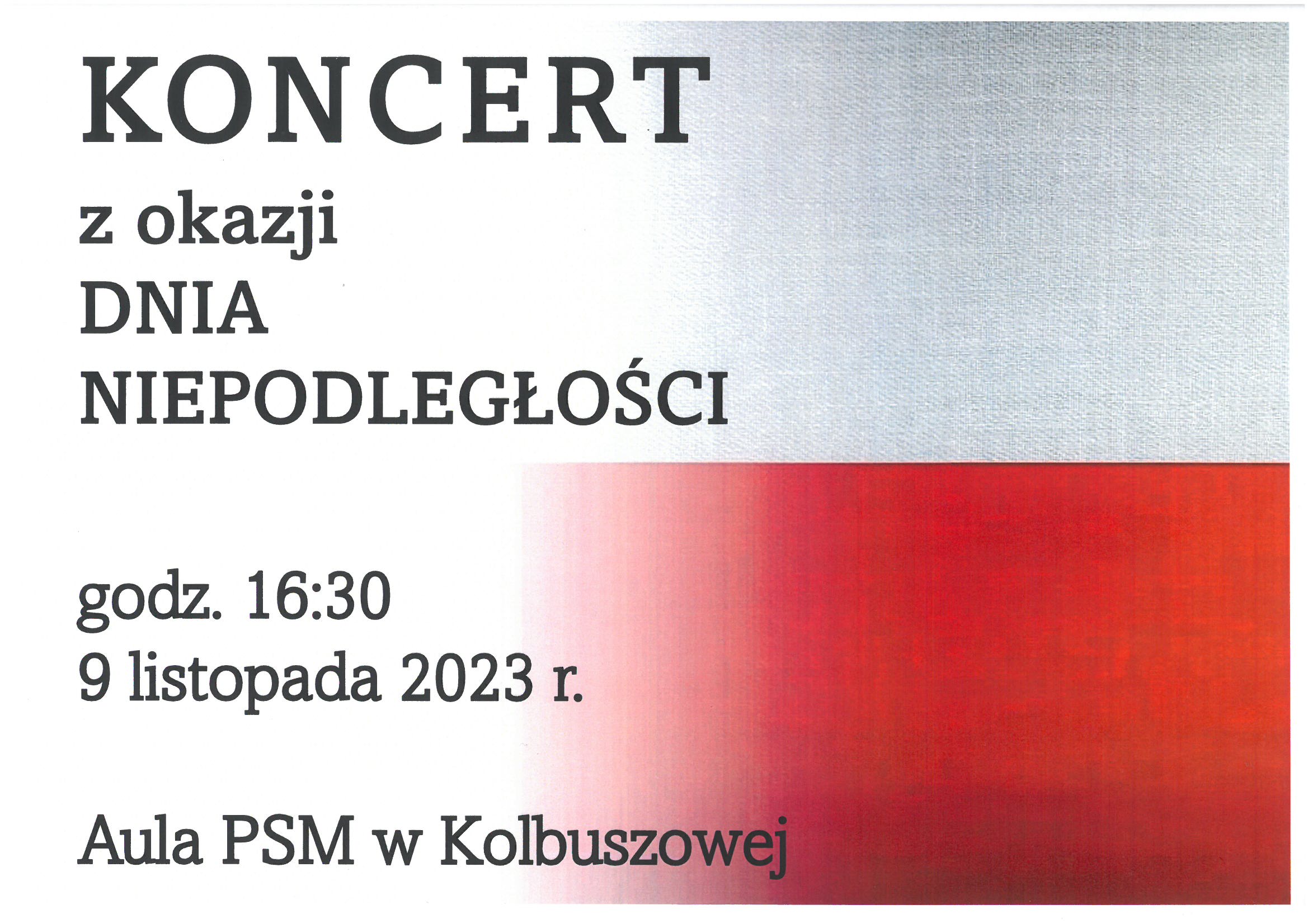 Koncert z okazji Dnia Niepodległości