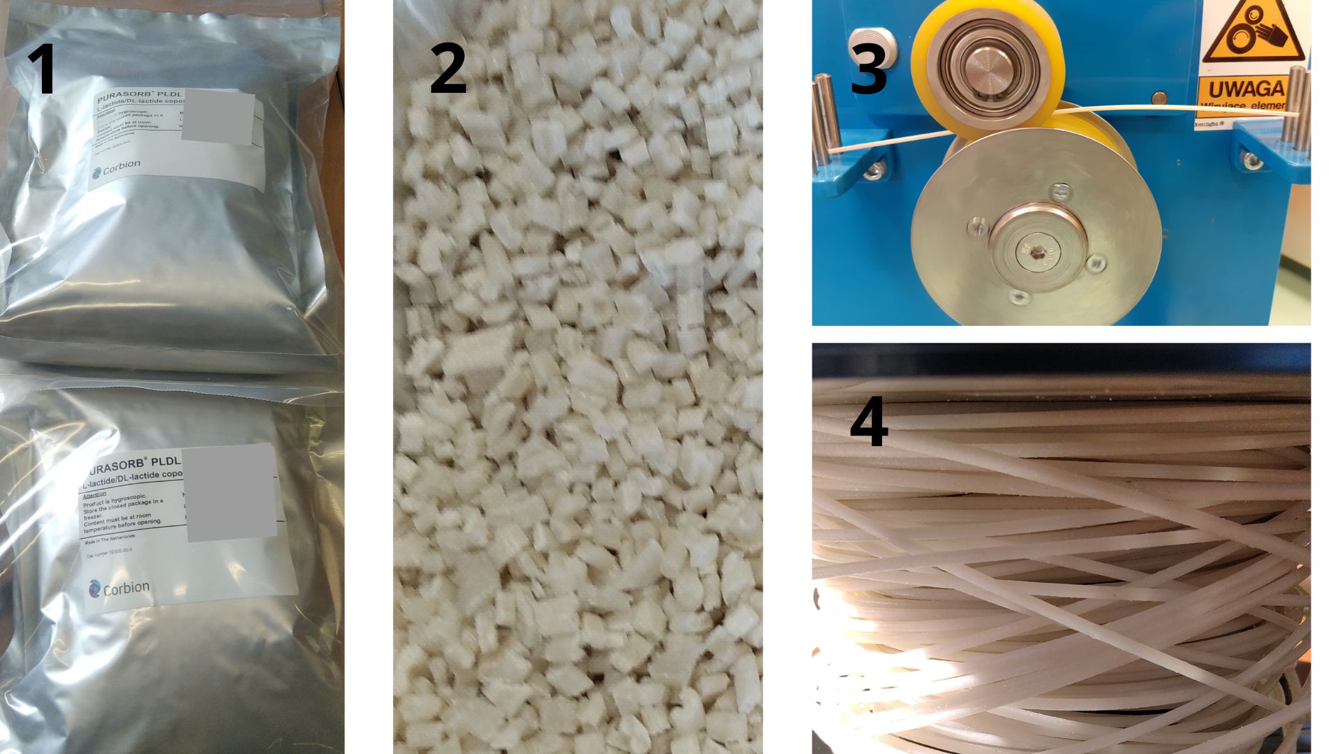 Etapy produkcji naszego filamentu