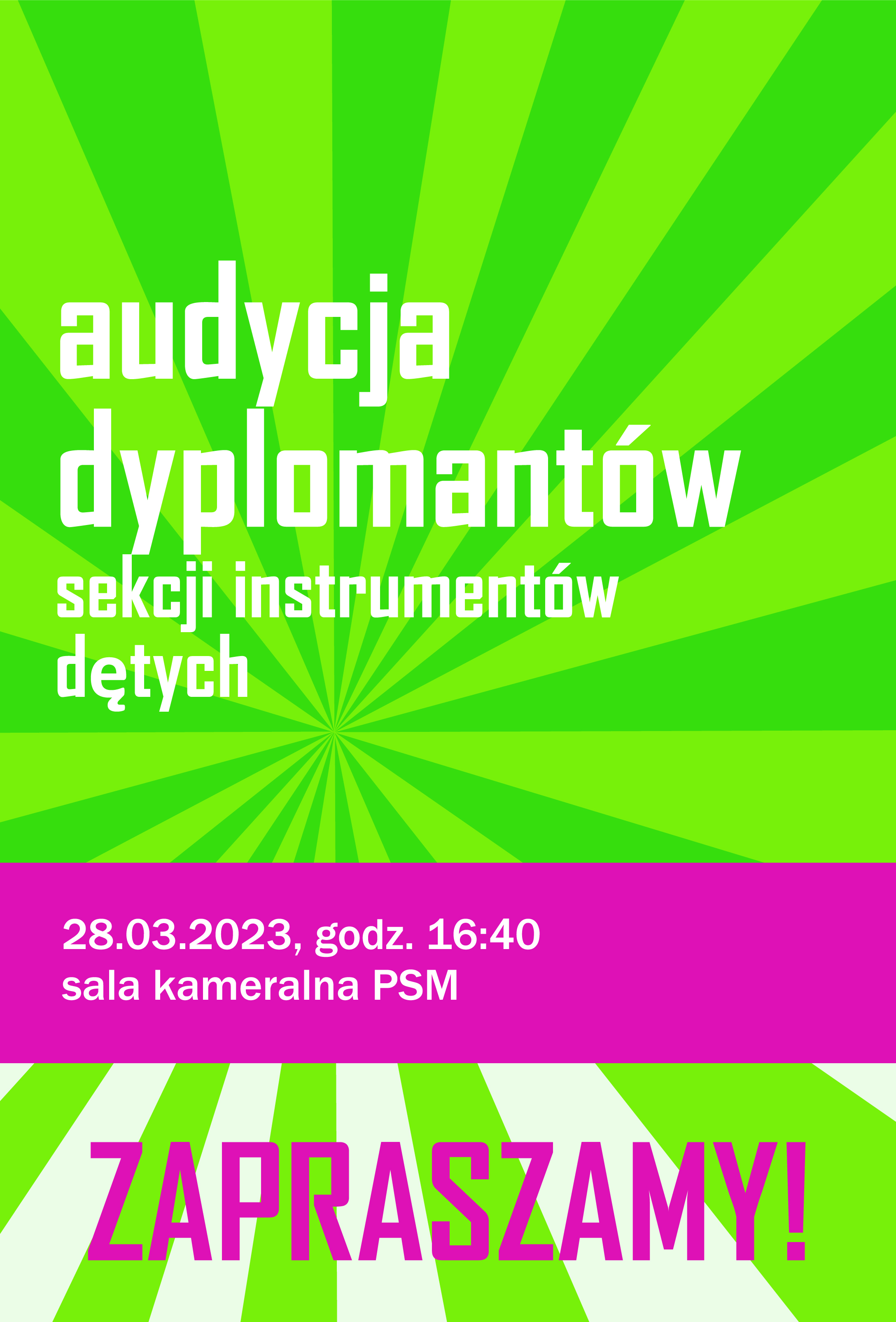 pLAKAT aUDYCJI dYPLOMANTÓW