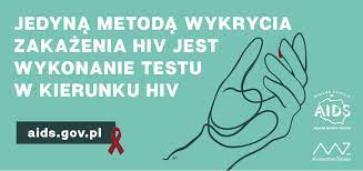 Wykonanie testu na HIV - grafika