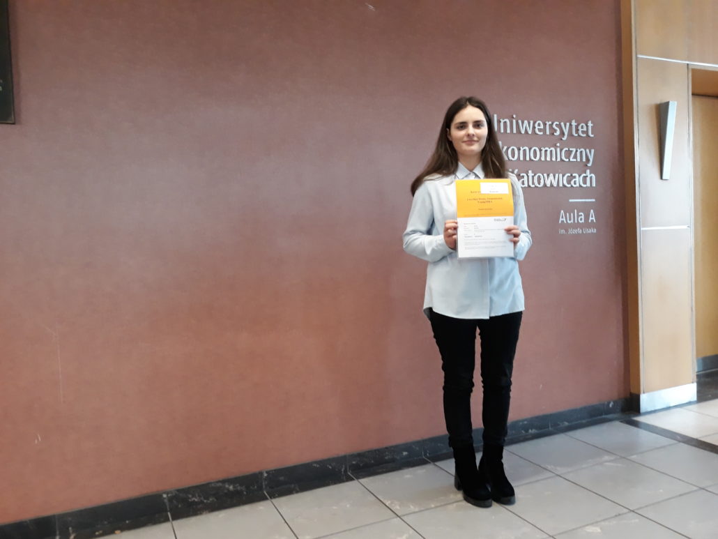 NATALIA KAWECKA WŚRÓD NAJLEPSZYCH OLIMPIJCZYKÓW W ELIMINACJACH OKRĘGOWYCH OLIMPIADY PRZEDSIĘBIORCZOŚCI