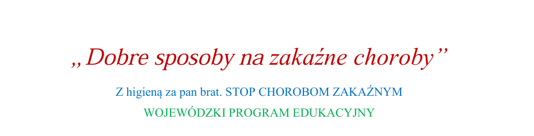 Z higieną za pan brat