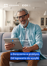 Okładka przewodnika e-Doręczenia w praktyce. Od logowania do wysyłki