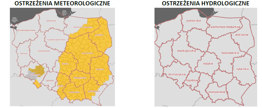 Mapa ostrzeżeń