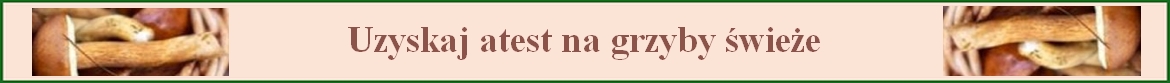 Zasady uzyskania atestu na grzyby świeże - link do artykułu