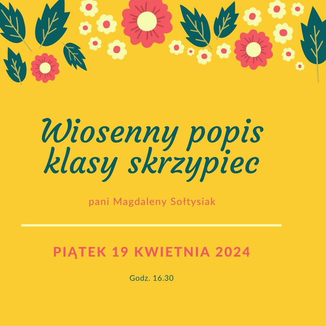 wiosenny popis klasy skrzypiec