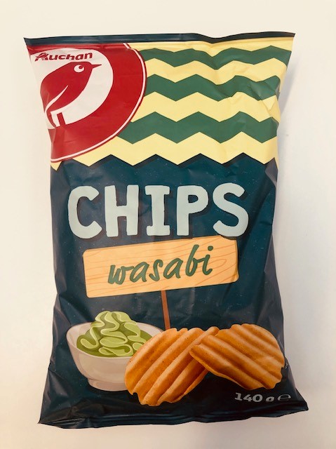 Auchan Chips wasabi 140g