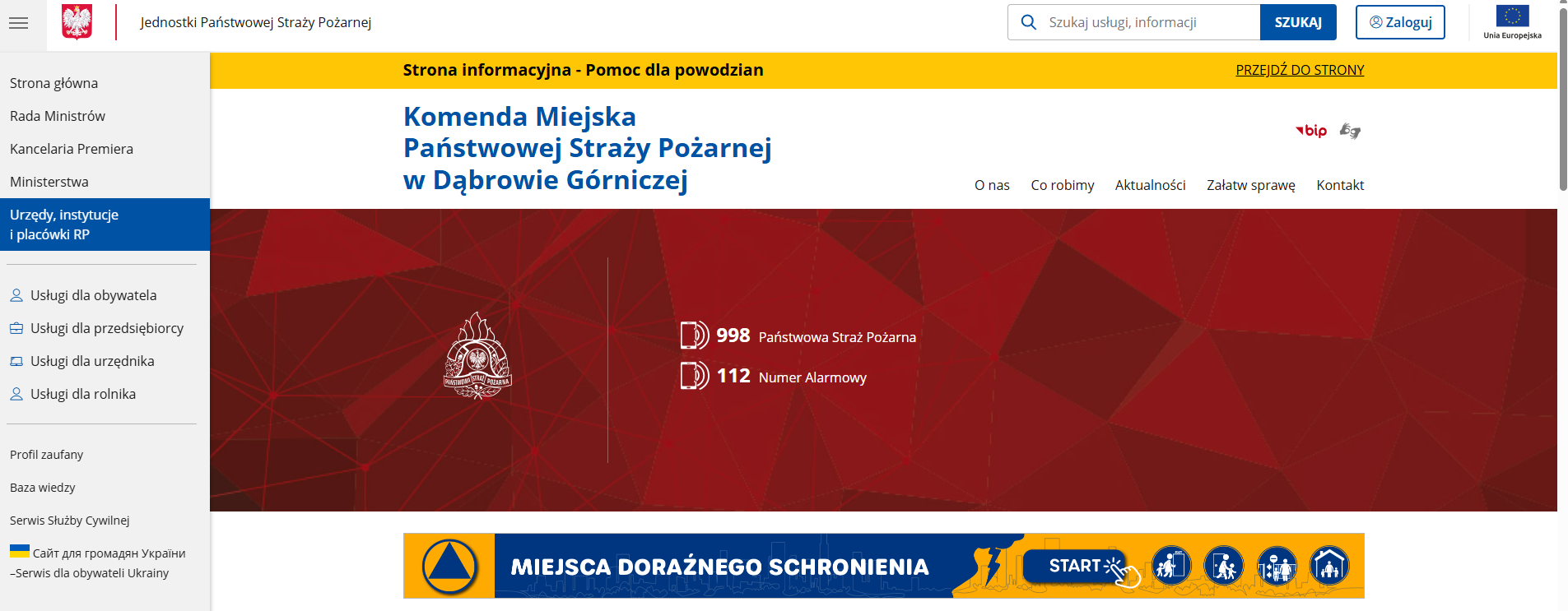 wygląd strony internetowej