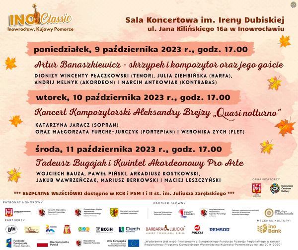 INO CLASSIC 2023 koncerty PSM