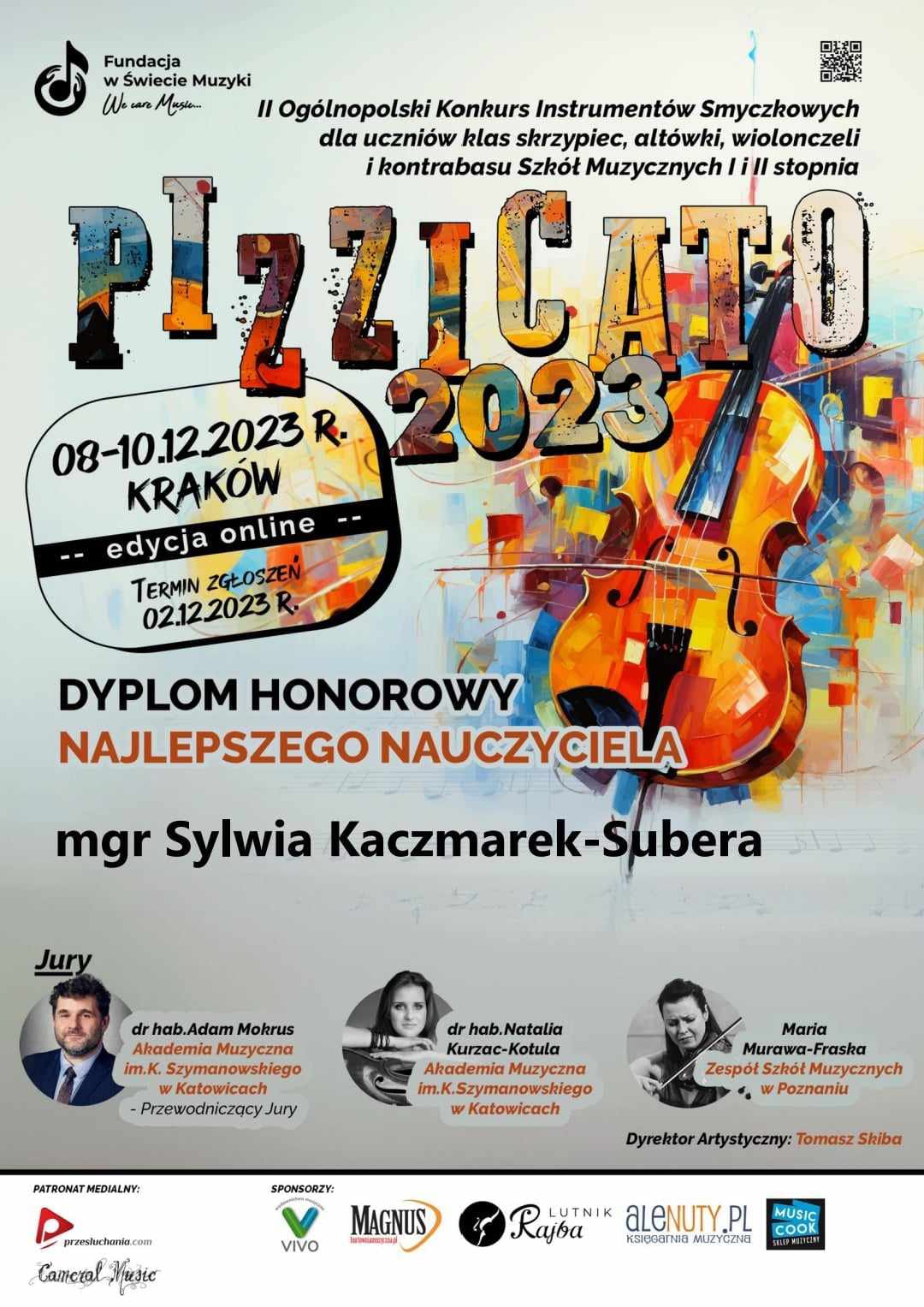 Dyplom dla p. Sylwii Kaczmrek-Subera
