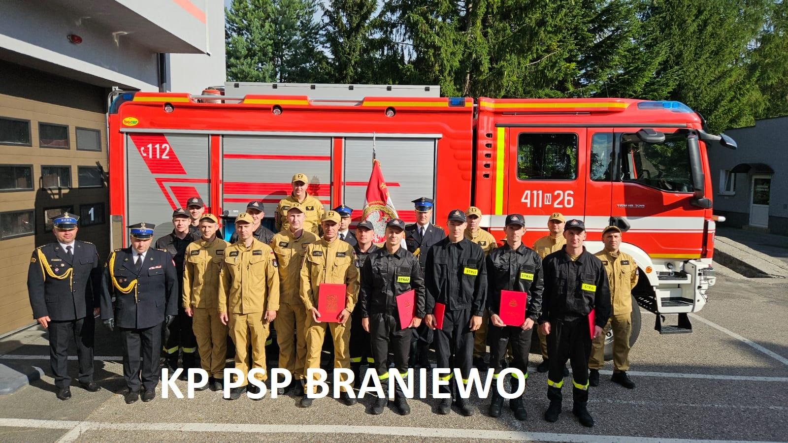 Ślubowanie nowo przyjętych strażaków PSP oraz 25 lecie służby w straży pożarnej