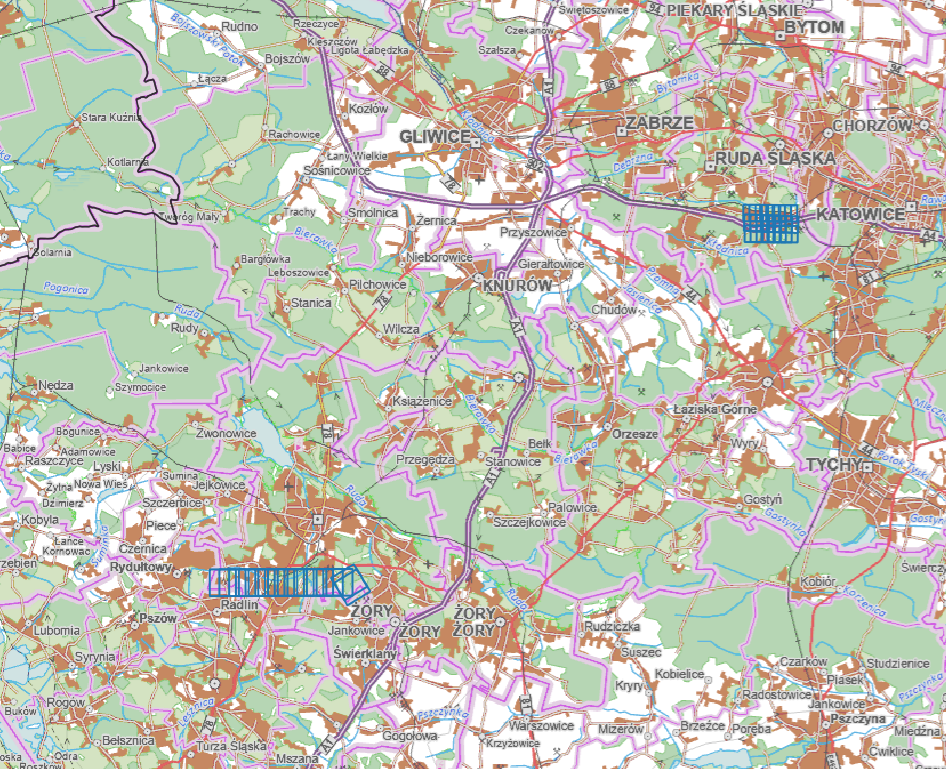 Ilustracja przedstawia zrzut ekranu z zasięgiem nowo przyjętych danych