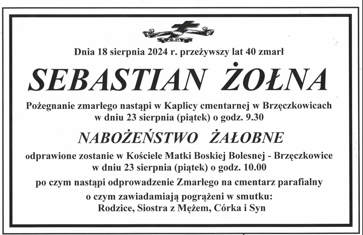Nabożeństwo żałobne