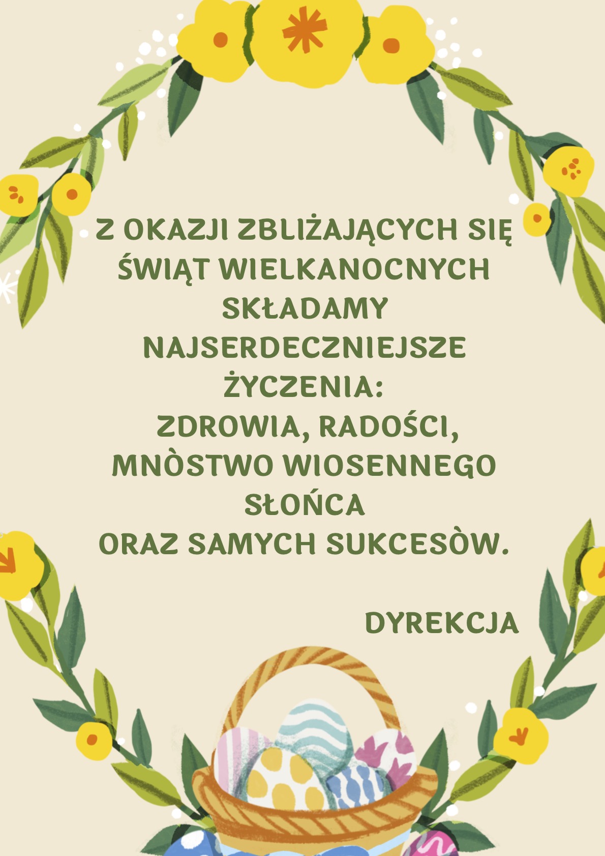 Plakat życzenia