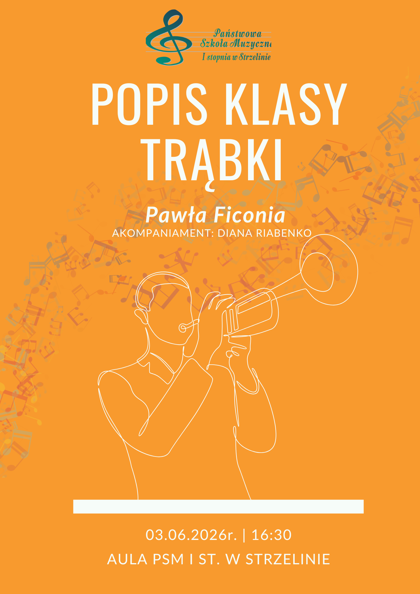 Popis klasy trąbki mgra Pawła Ficonia - 03.06.2026 r.