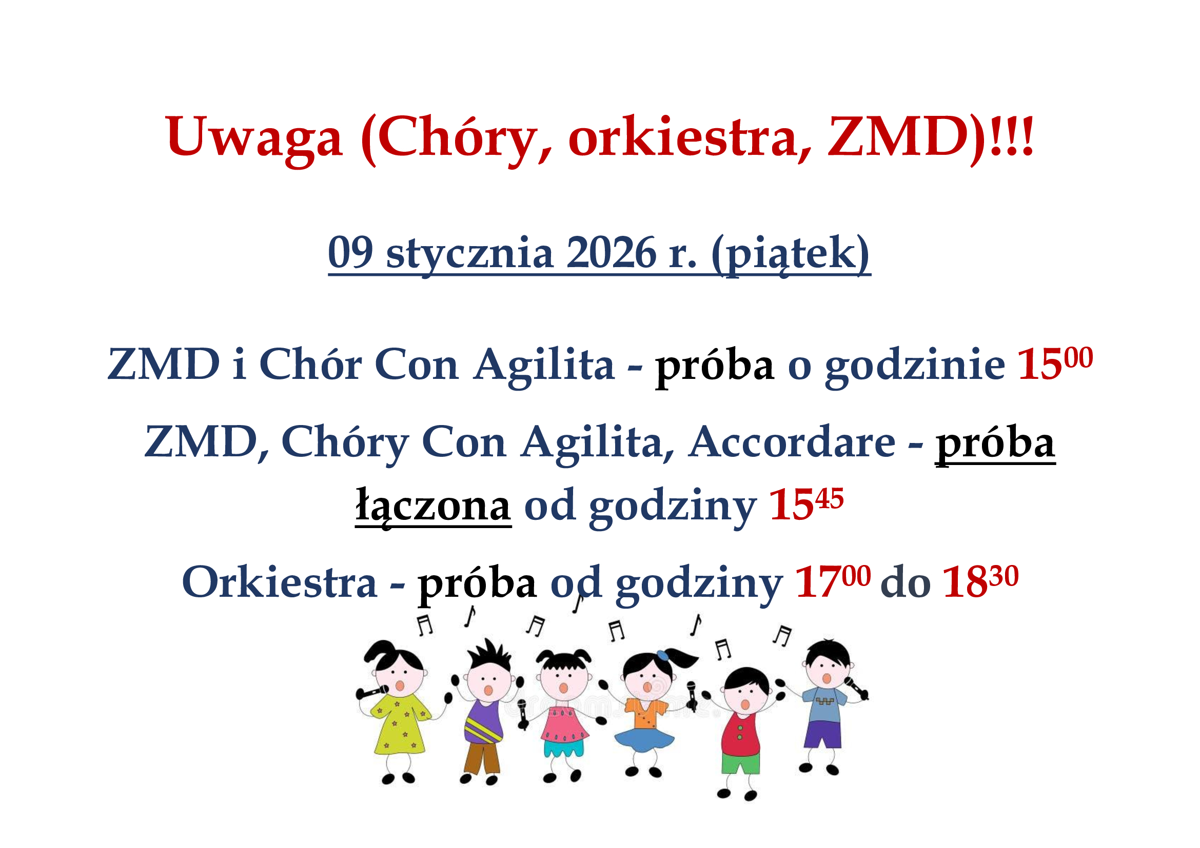 Uwaga próba zespołów