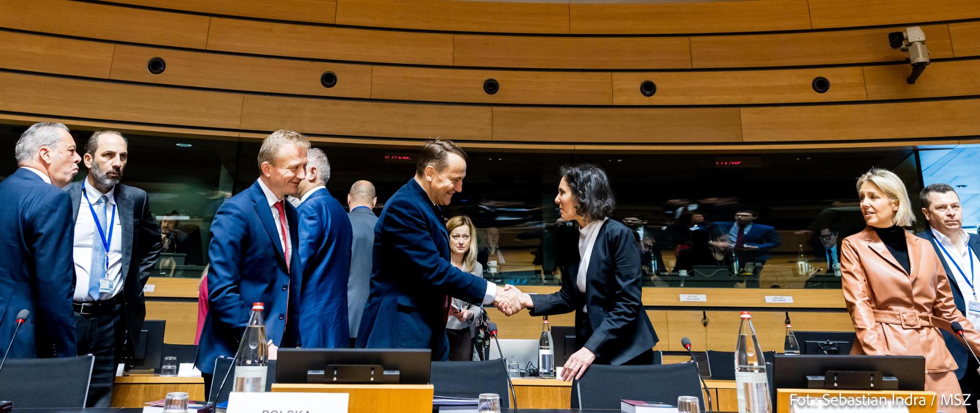 Minister Radosław Sikorski attends Foreign Affairs Council meeting in Luxembourg