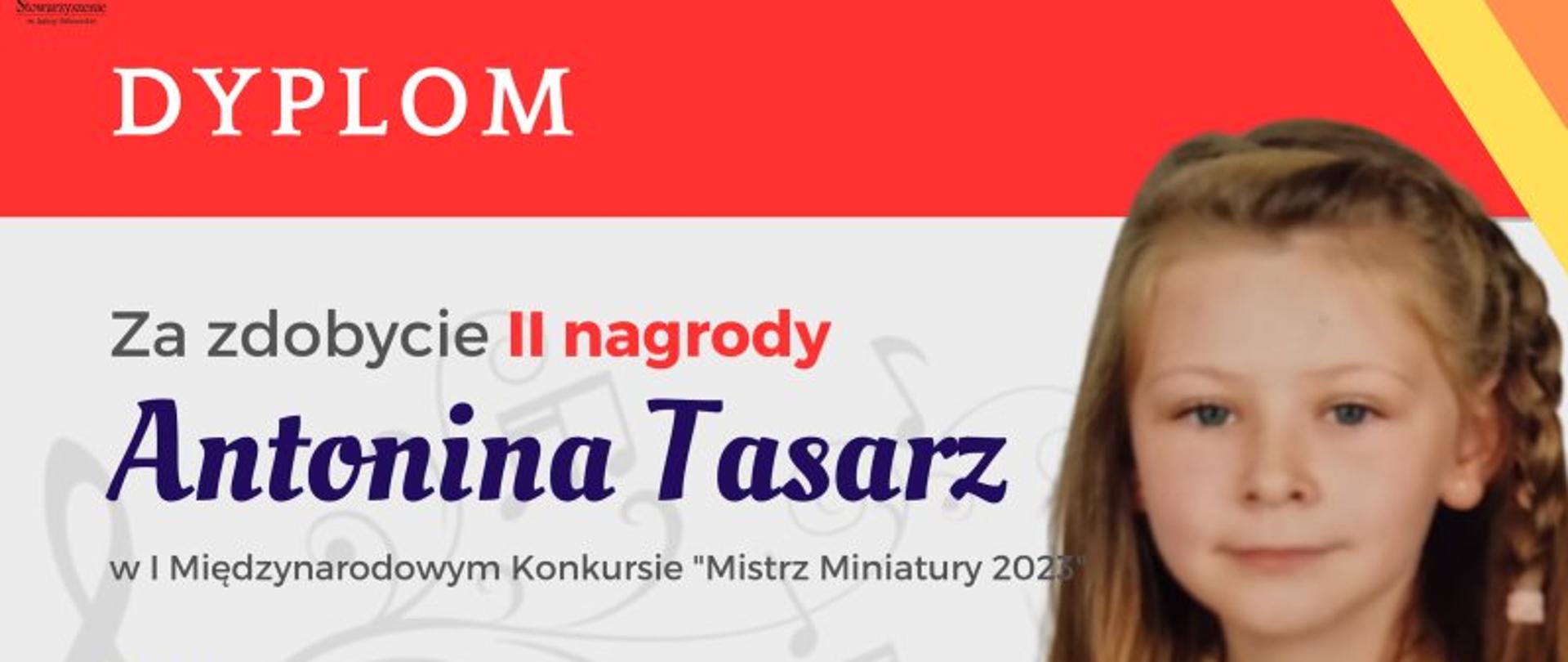Dyplom laureata II miejsca w I Międzynarodowym Konkursie "Mistrz Miniatury 2023"