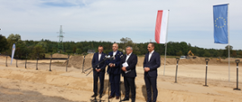 Wicepremier Jacek Sasin, minister A. Adamczyk, wiceminister R. Weber zainaugurowali budowę kolejnego odcinka trasy Via Carpatia