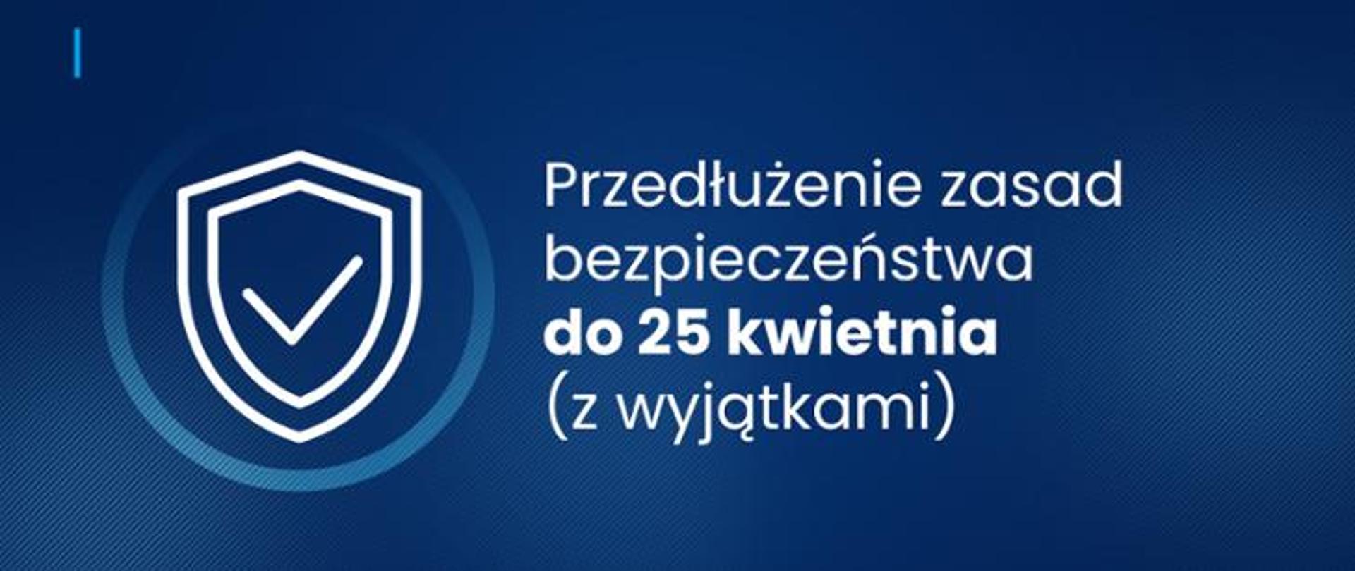 niebieskie tło, białe napisy
