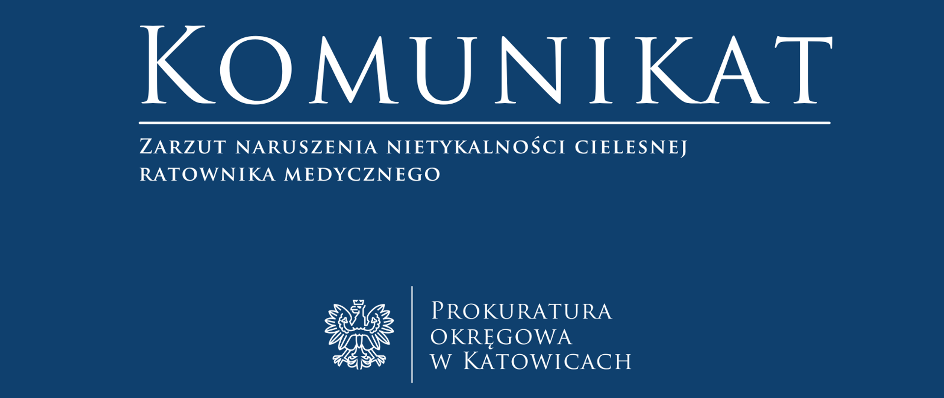 Zarzuty w związku z naruszeniem nietykalności cielesnej ratownika medycznego 