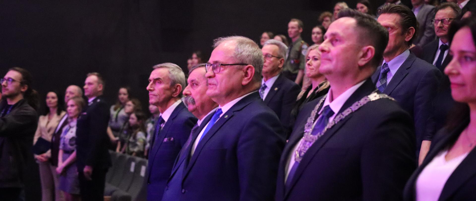 I wicewojewoda łódzki Marek Mazur podczas uroczystej uroczystą gali jubileuszowej z okazji 567. rocznicy nadania miastu praw miejskich. 