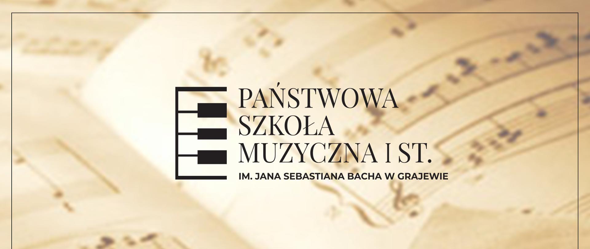 Na tle grafiki nut czarnymi napisami życzenia z okazji Dnia Edukacji Narodowej. U góry plakatu logo szkoły. 