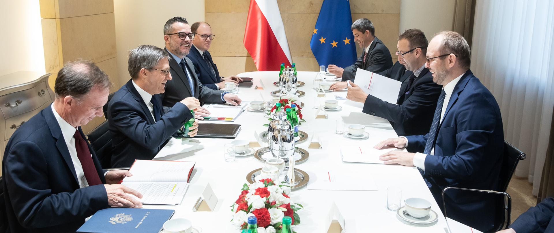 2021.07.22 Warszawa . Minister Marcin Przydacz . Spotkanie z Derek Chollet , Radca Departamentu Stanu USA .Fot. Tymon Markowski / MSZ