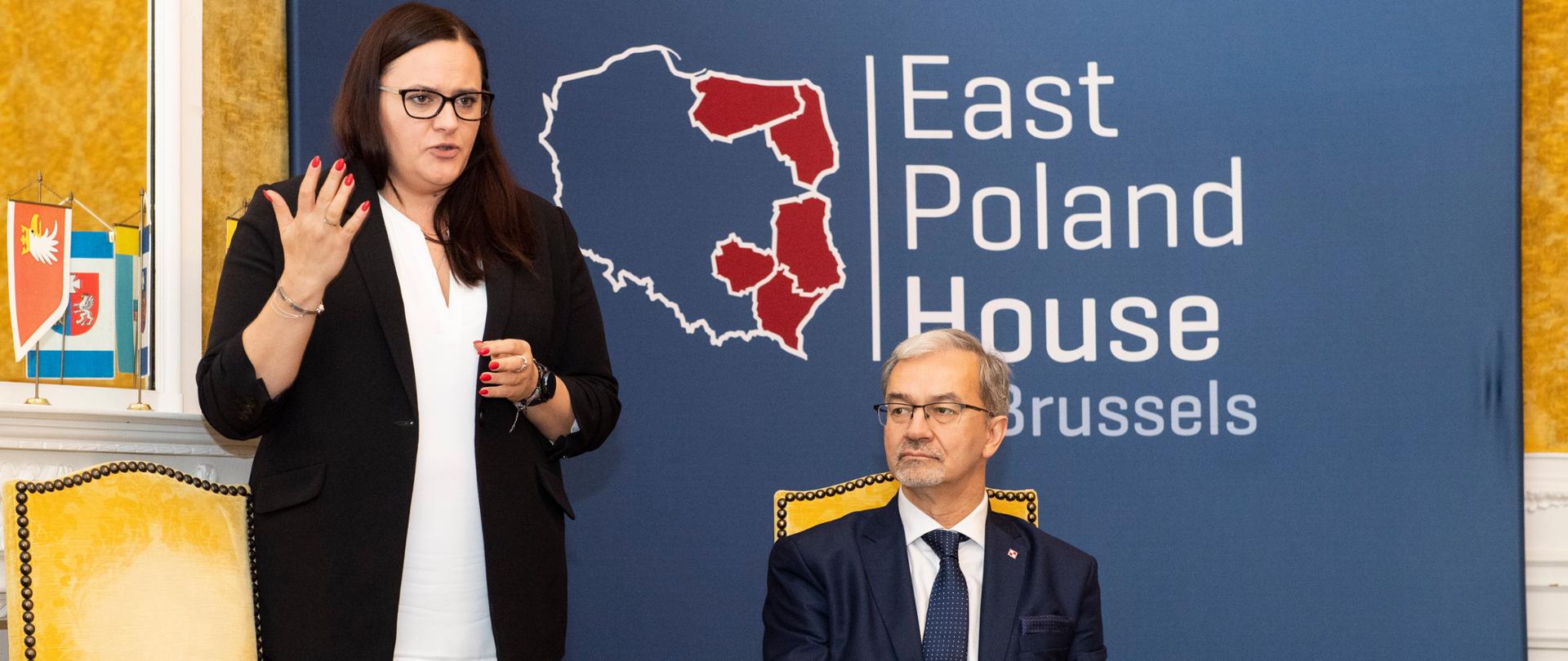Minister Małgorzata Jarosińska-Jedynak podczas wizyty w Brukseli.