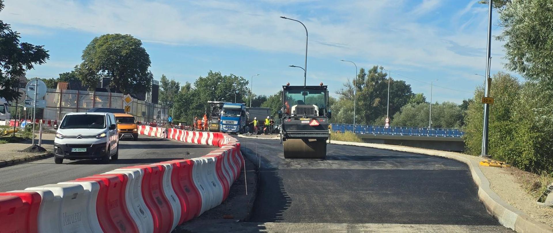 na zdjęciu DK94 Bolesławiec - przebudowa układu komunikacyjnego przez Bóbr 