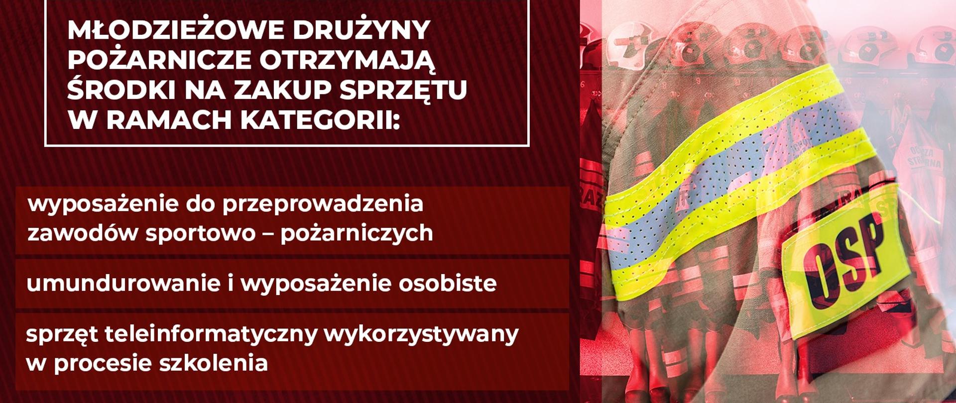 Młodzieżowe Drużyny Pożarnicze otrzymają środki na zakup sprzętu