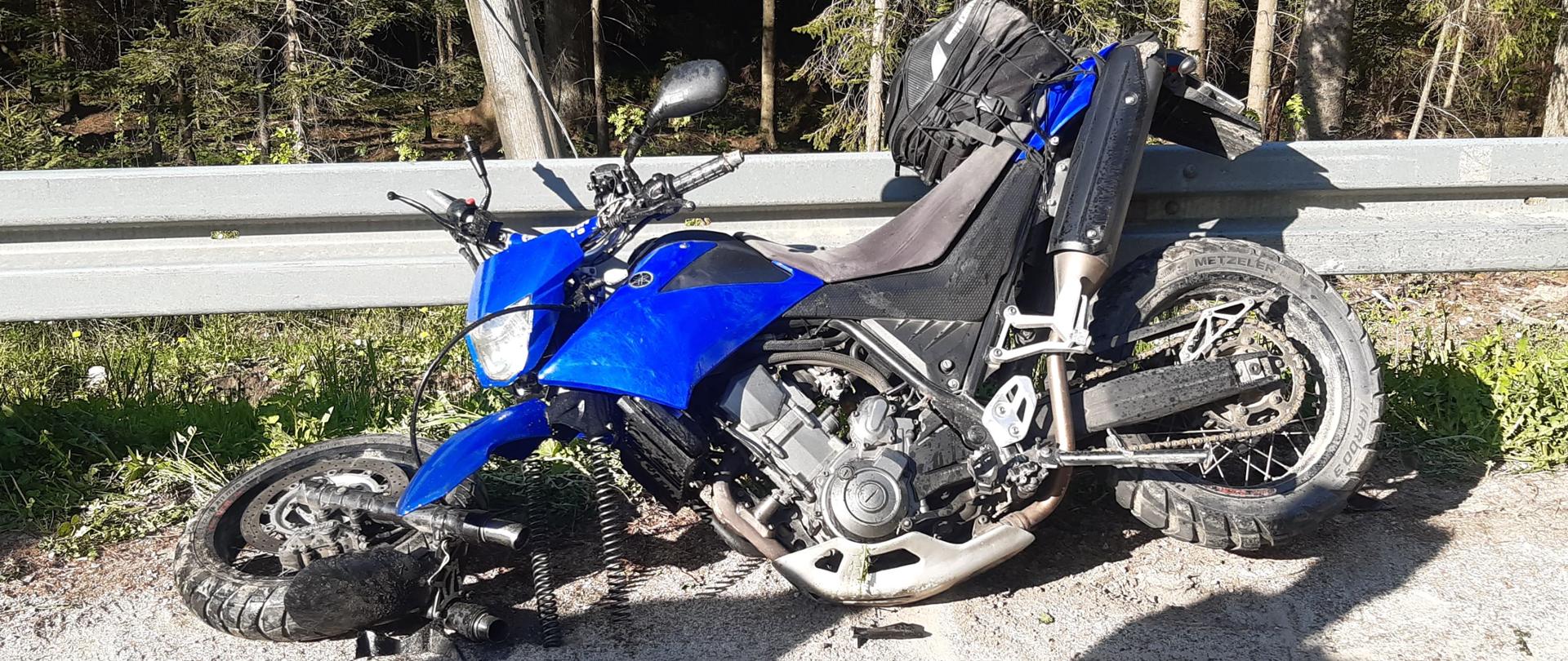 Oswalda Balzera – motocyklista uderzył w bariery energochłonne