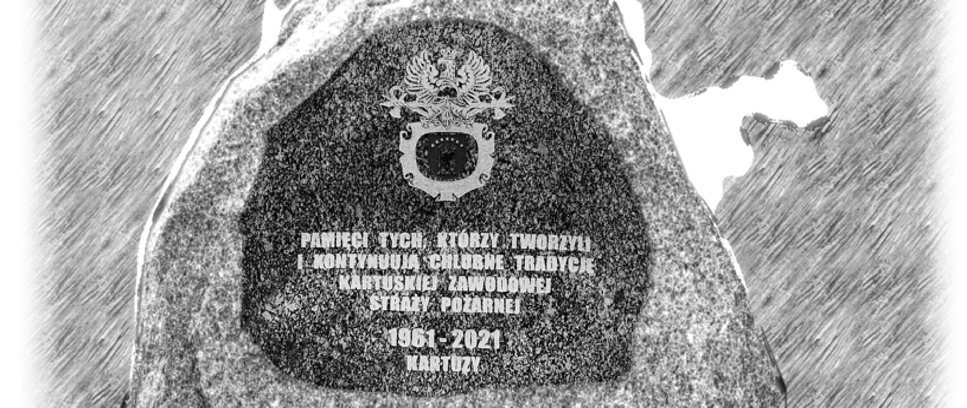Obelisk upamiętniający twórców Zawodowej Straży Pożarnej w Kartuzach