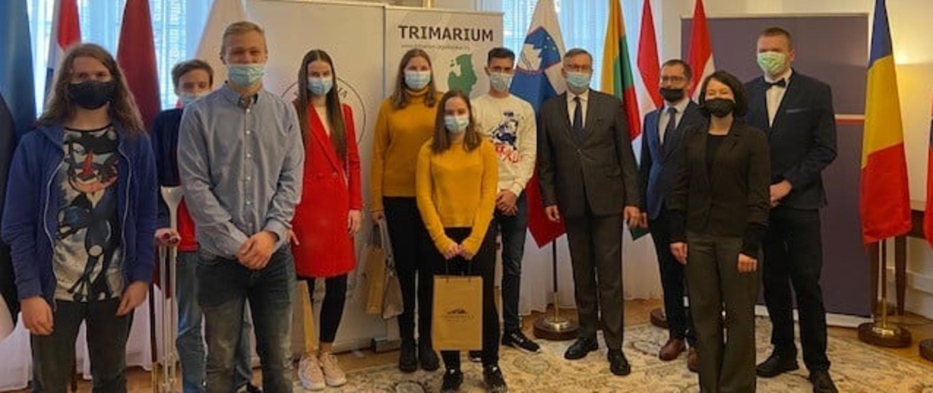 
Zwycięzcy projektu Trimarium w Ambasadzie RP w Lublanie
