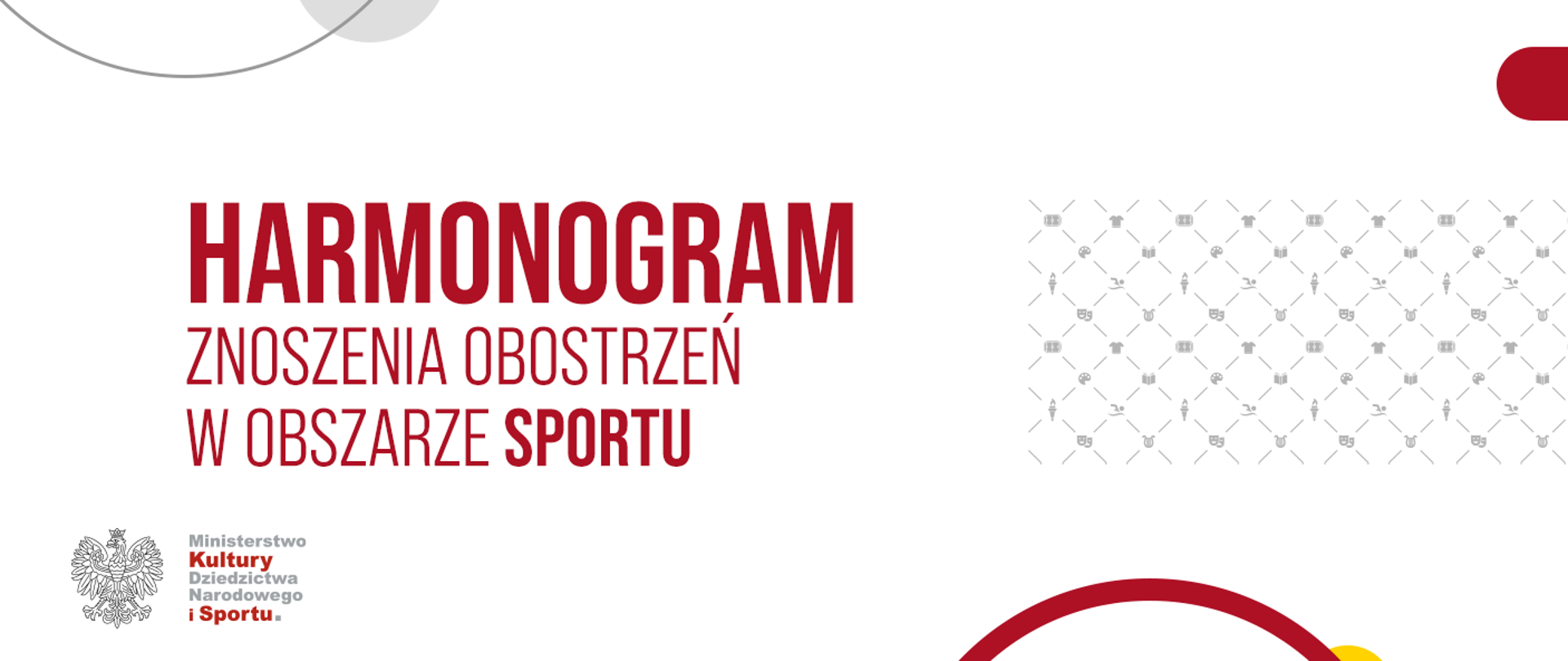 Harmonogram znoszenia obostrzeń w obszarze sportu