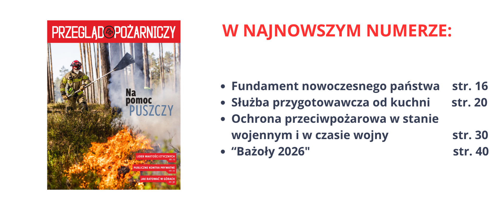 Okładka przeglądu pożarniczego.