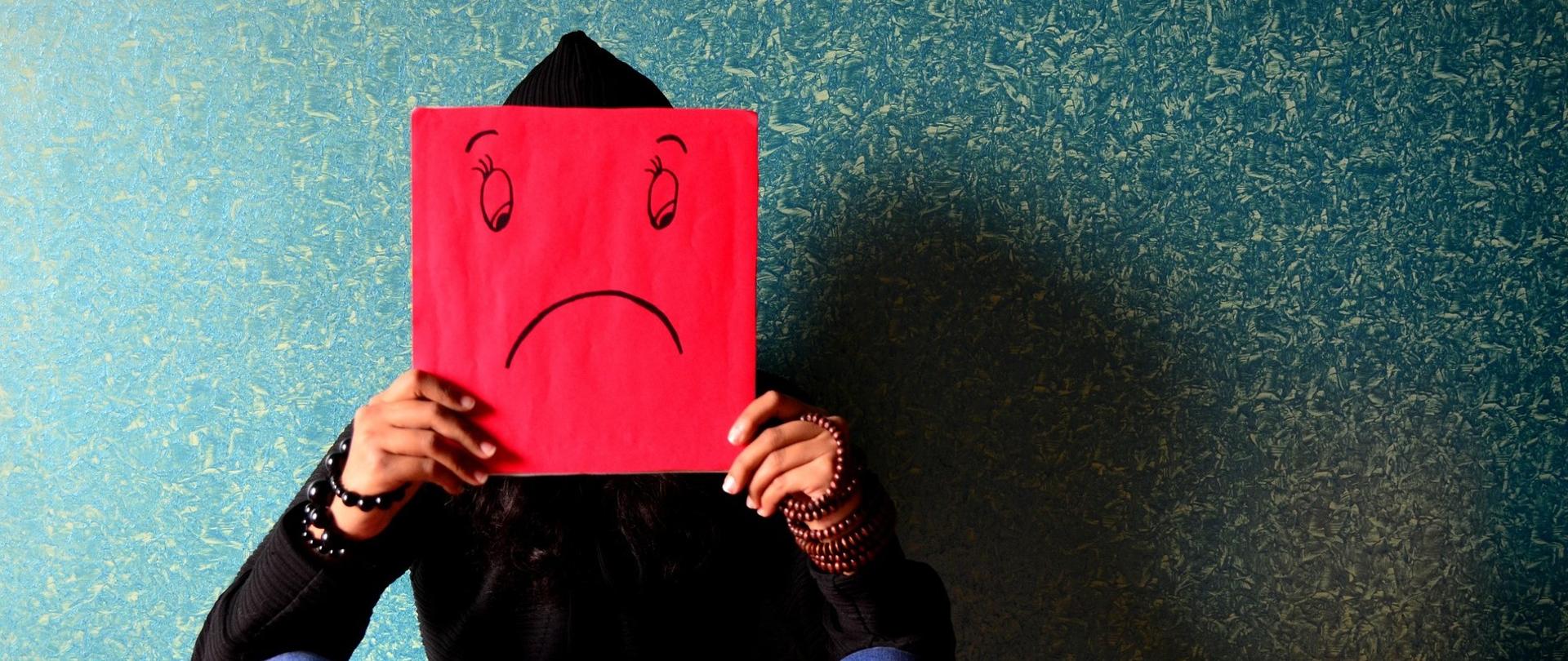 Człowiek chorujący na depresję