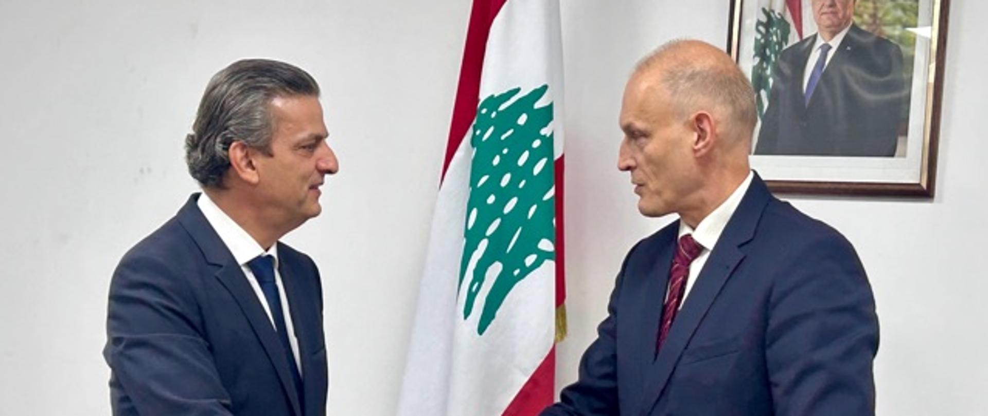 Visit of the Deputy Minister of Foreign Affairs of the Republic of Poland to Lebanon - meeting at the Ministry of Foreign Affairs and Emigrants of Lebanon