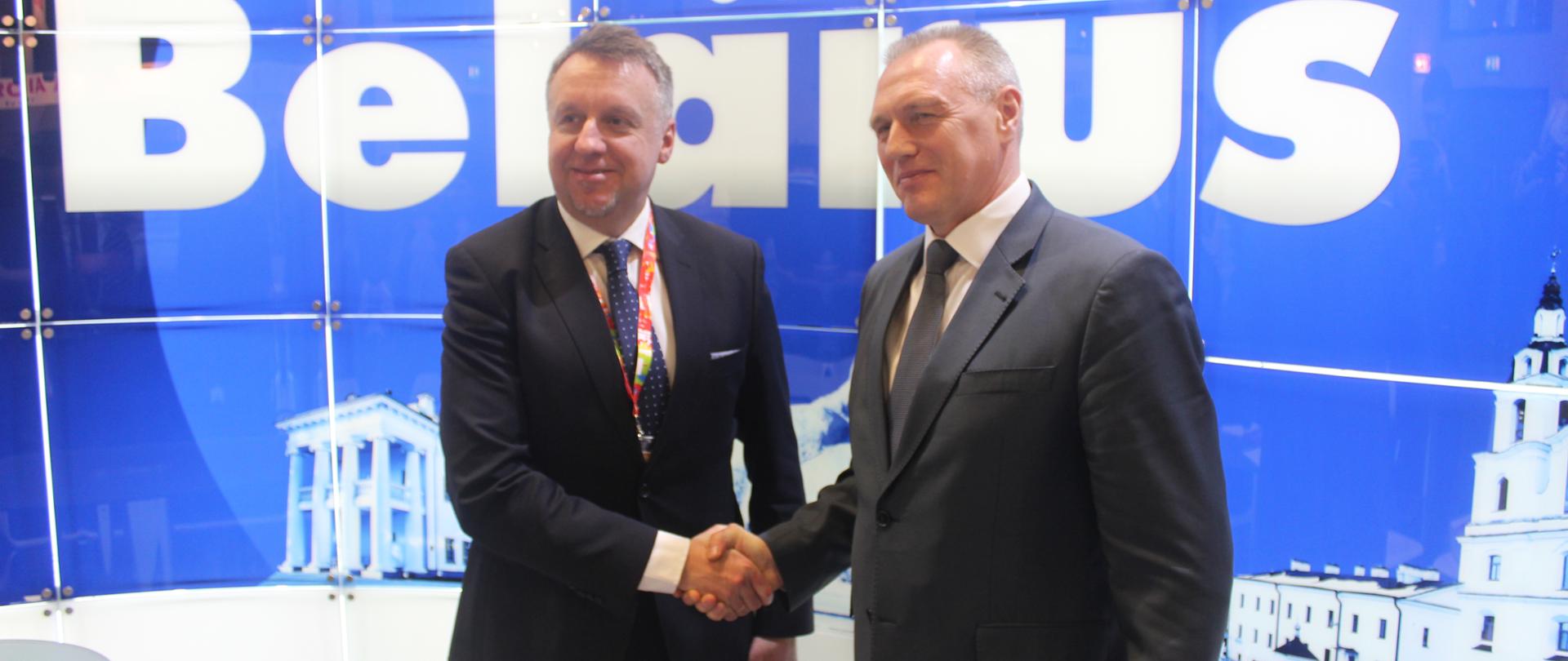 Spotkanie Pana Dariusza Rogowskiego, podsekretarza stanu w Ministerstwie Sportu i Turystyki z Michailem Portnoy’em wiceministrem turystyki w Ministerstwie Sportu i Turystyki Republiki Białorusi