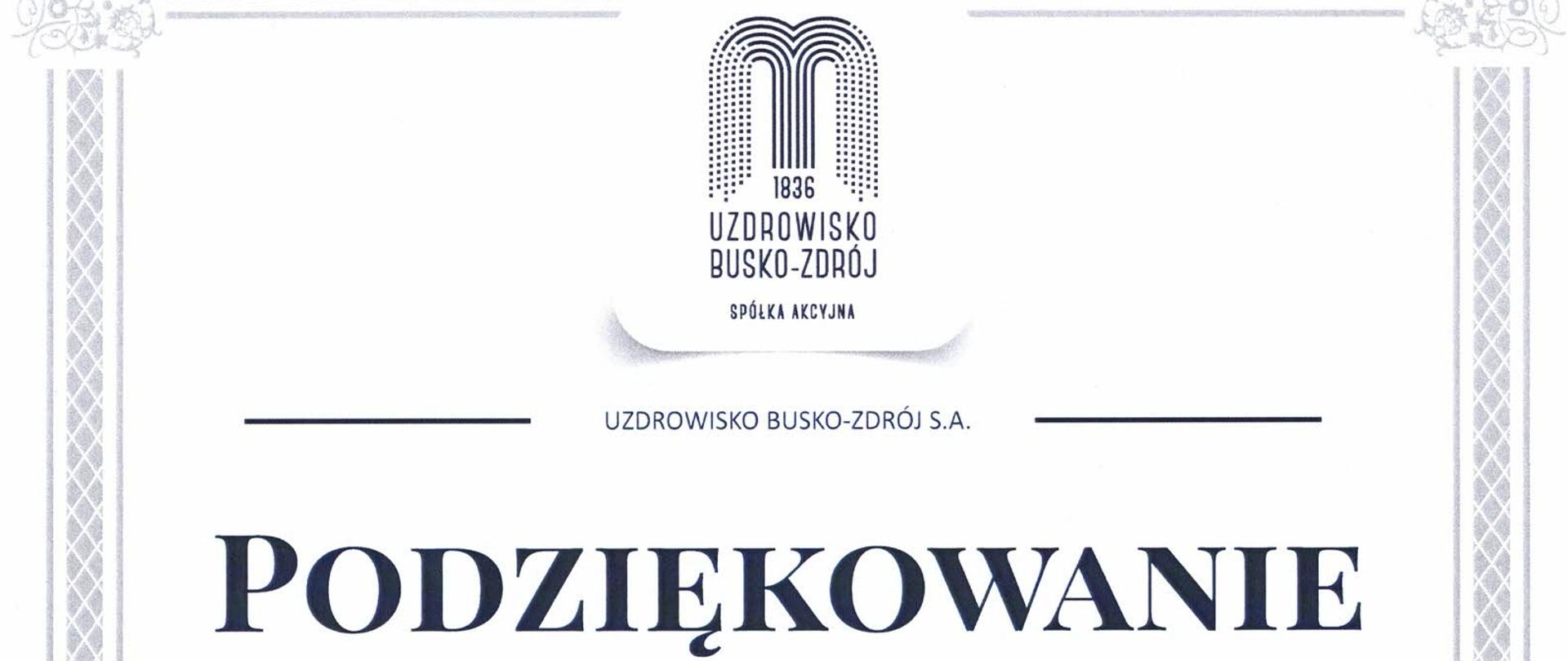 Podziękowania za sprawianie przeprowadzoną akcję