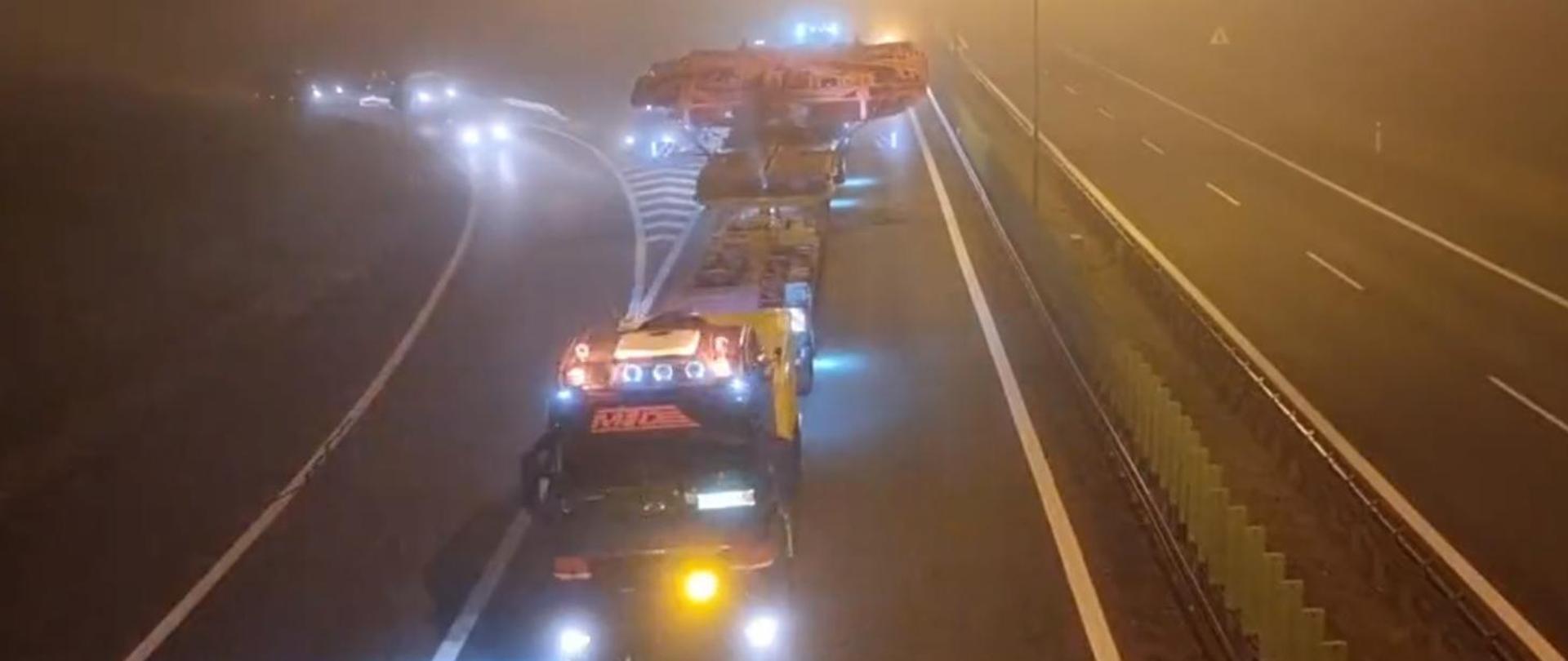 Transport maszyny TBM - plan na przejazd S8, S2 i S17 w woj. mazowieckim