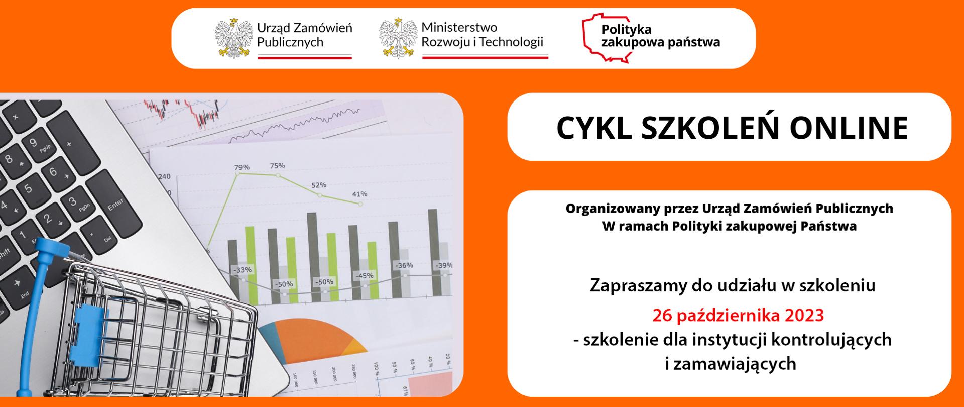 Szkolenia online organizowane przez Urząd Zamówień Publicznych w ramach Polityki zakupowej państwa - 26 października 2023 r.